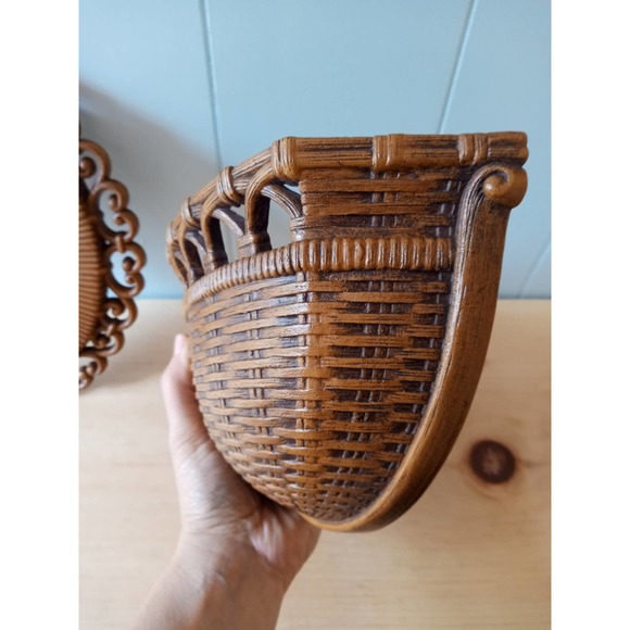 Vintage Homco Decorative Mirror & Wall Planter - Picture 4 of 11